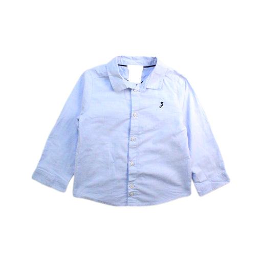 A Blue Long Sleeve Shirts from Jacadi in size 18-24M for boy. (Front View)