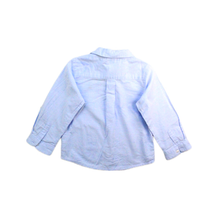 A Blue Long Sleeve Shirts from Jacadi in size 18-24M for boy. (Back View)