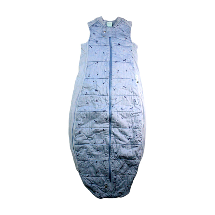 A Blue Sleepsacs from ErgoPouch in size 2T for neutral. (Front View)