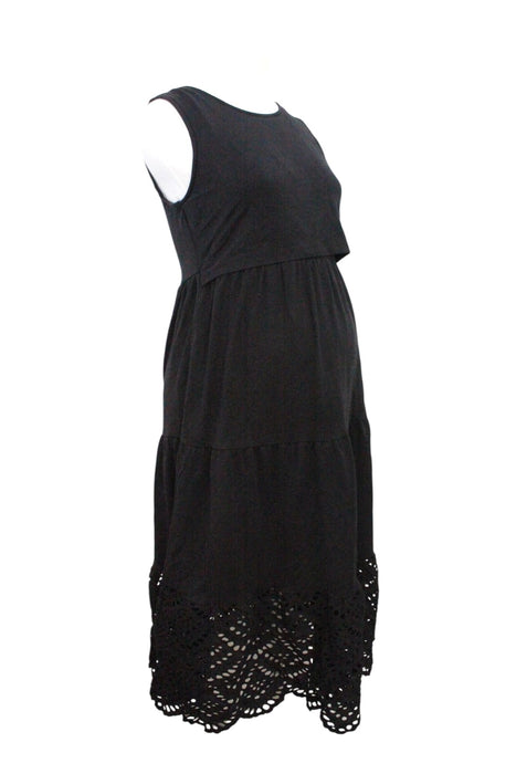 A Black Sleeveless Dresses from Jump Eat Cry in size Maternity-S for maternity. (Front View)