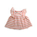 A Pink Sleeveless Tops from Nanos in size 6-12M for girl. (Front View)