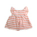 A Pink Sleeveless Tops from Nanos in size 6-12M for girl. (Back View)