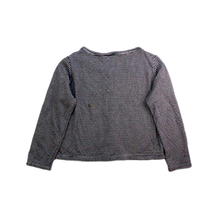 A Navy Cardigans from Petit Bateau in size 6T for boy. (Back View)