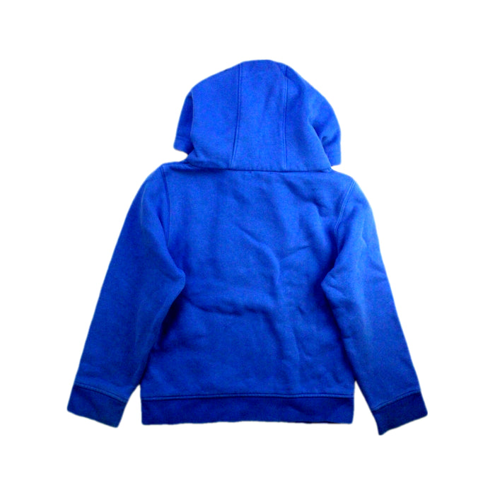 A Blue Hooded Sweatshirts from Boss in size 6T for boy. (Back View)