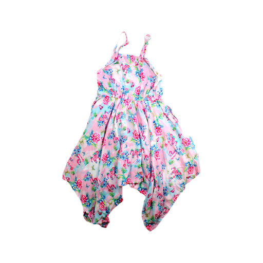 A Pink Sleeveless Dresses from Monsoon in size 3T for girl. (Front View)