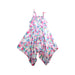 A Pink Sleeveless Dresses from Monsoon in size 3T for girl. (Back View)