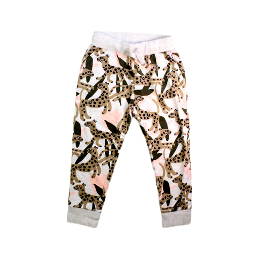 A Pink Sweatpants from Seed in size 4T for girl. (Front View)