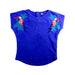 A Blue Short Sleeve Tops from Catimini in size 3T for girl. (Front View)