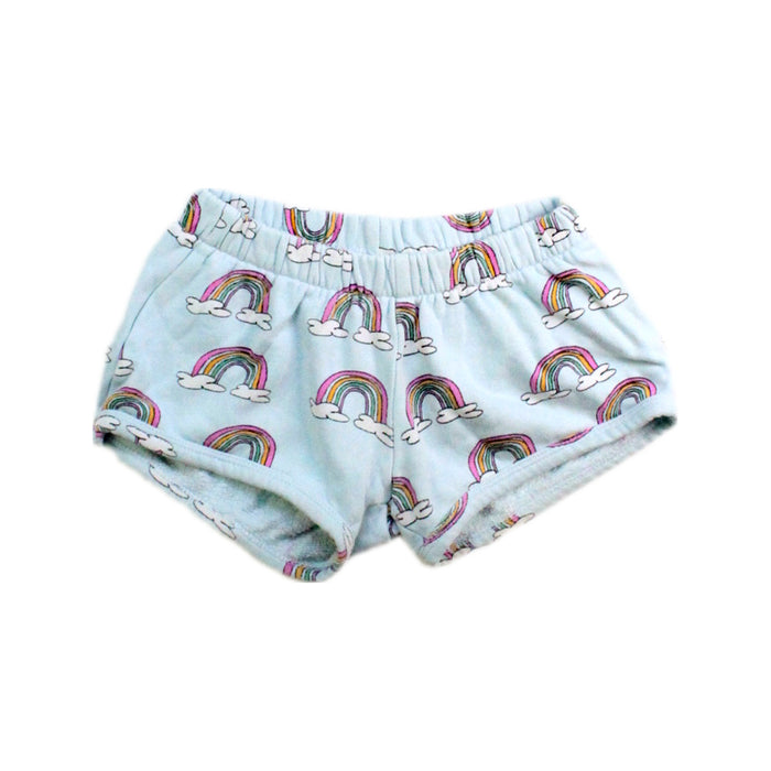 A Blue Shorts from Hugo Loves Tiki in size 4T for girl. (Front View)