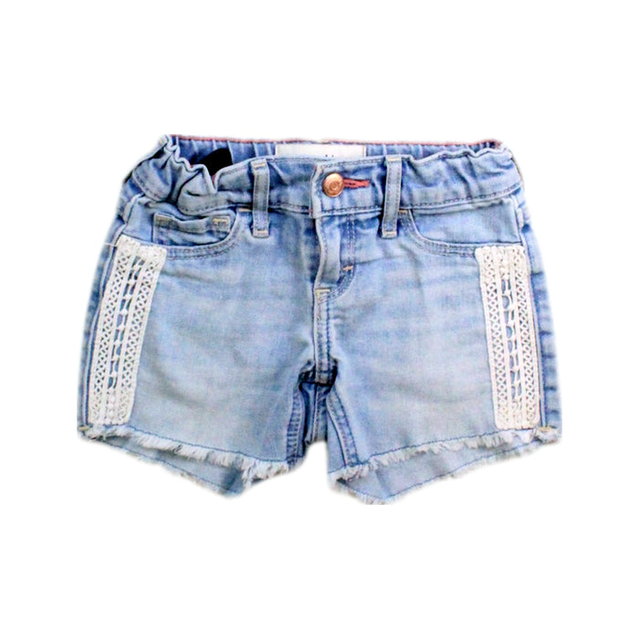 A Blue Shorts from Abercrombie & Fitch in size 3T for girl. (Front View)