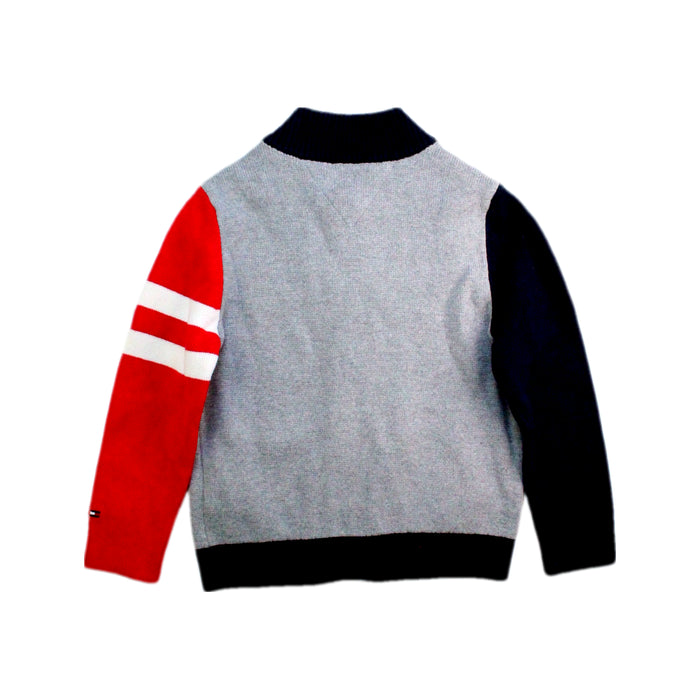 A Grey Lightweight Jackets from Tommy Hilfiger in size 4T for boy. (Back View)