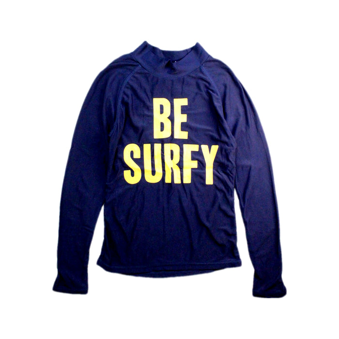 A Navy Rash Guards from Seed in size 5T for boy. (Front View)
