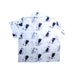 A White Short Sleeve Shirts from Les Enphants in size 4T for boy. (Back View)