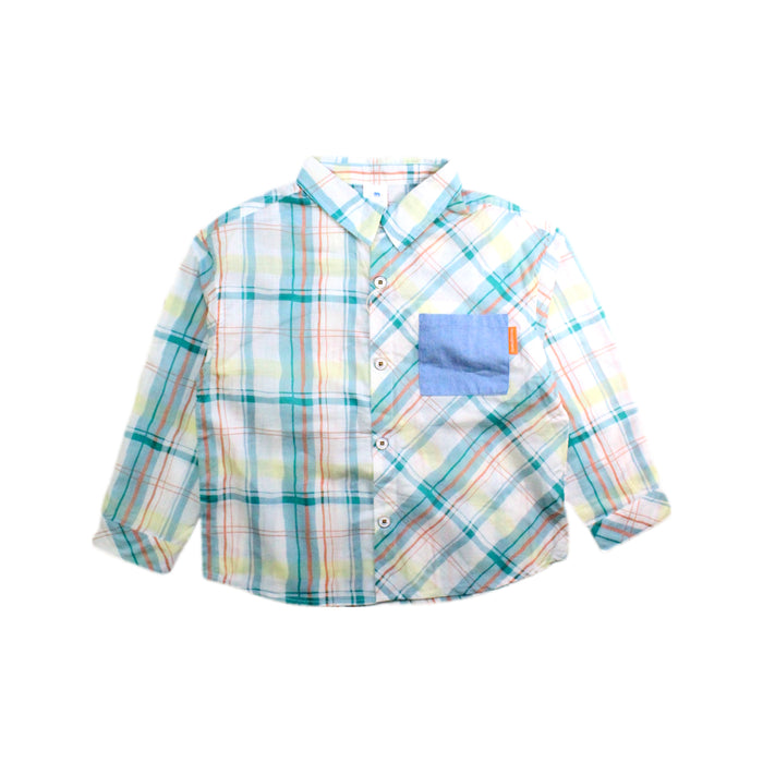 A Multicolour Long Sleeve Shirts from Les Enphants in size 4T for boy. (Front View)