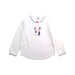 A White Long Sleeve Tops from Petit Bateau in size 4T for girl. (Front View)