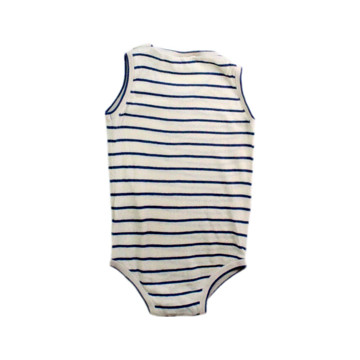 A White Sleeveless Bodysuits from FUB in size 3-6M for boy. (Back View)
