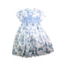 A Blue Short Sleeve Dresses from Annafie in size 5T for girl. (Front View)