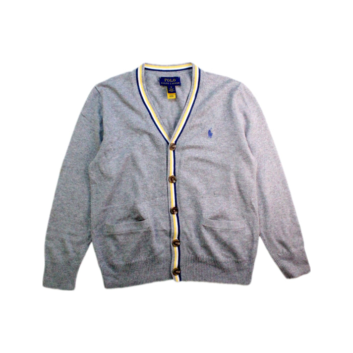 A Grey Cardigans from Polo Ralph Lauren in size 6T for boy. (Front View)