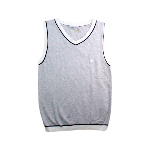A Grey Sweater Vests from Petit Bateau in size 8Y for boy. (Front View)