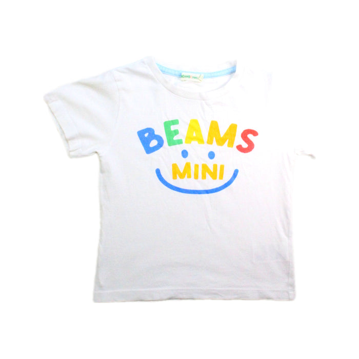 A White Short Sleeve T Shirts from BEAMS in size 2T for neutral. (Front View)