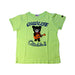 A Green Short Sleeve T Shirts from Miki House in size 5T for boy. (Front View)