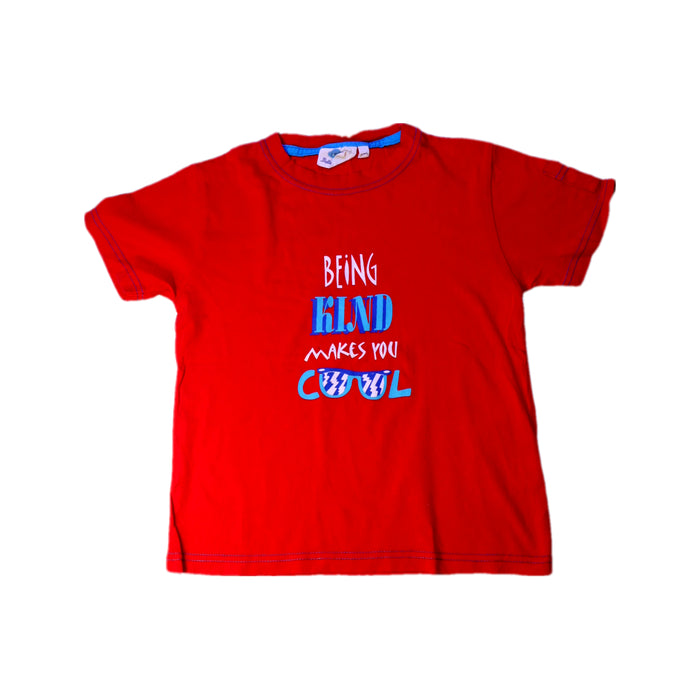 A Red Short Sleeve T Shirts from Motion Picture in size 5T for boy. (Front View)