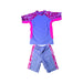 A Blue Swim Sets from Dolphin in size 6T for girl. (Front View)