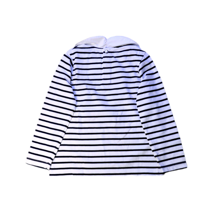 A White Long Sleeve Tops from Jacadi in size 4T for girl. (Back View)