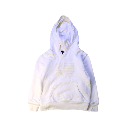 A White Hooded Sweatshirts from Polo Ralph Lauren in size 3T for neutral. (Front View)