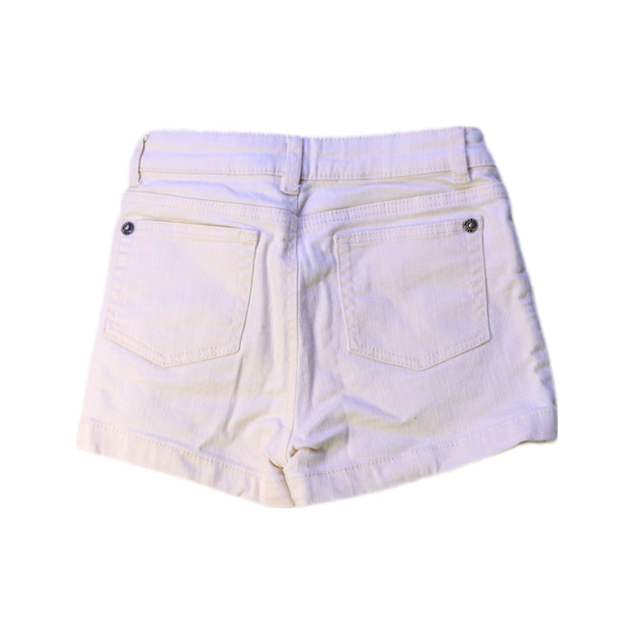 A White Shorts from Petit Bateau in size 6T for girl. (Back View)