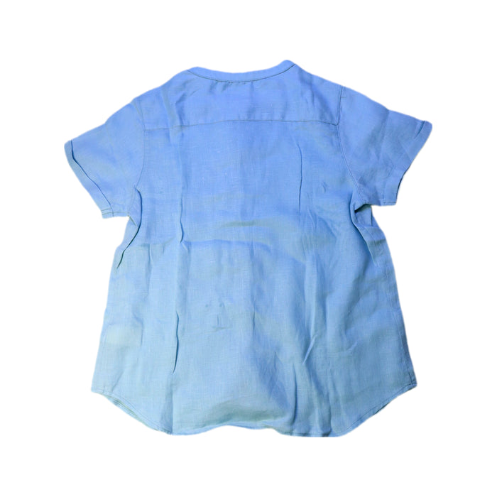 A Blue Short Sleeve Shirts from Nanos in size 8Y for boy. (Back View)