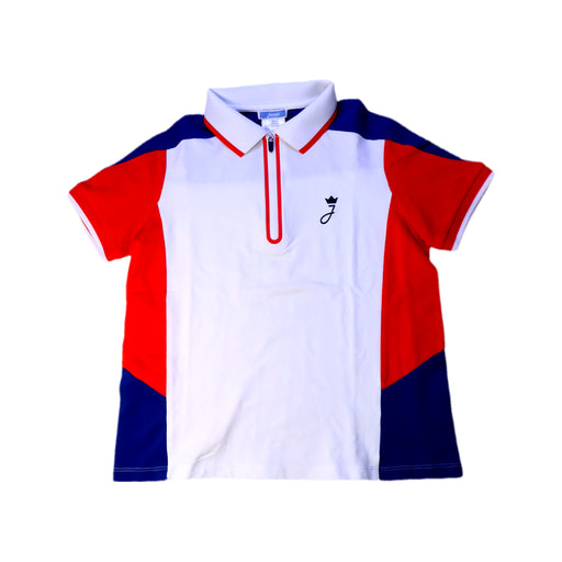 A Red Short Sleeve Polos from Jacadi in size 10Y for boy. (Front View)