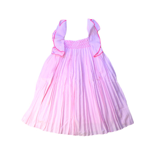 A Pink Sleeveless Dresses from Jacadi in size 4T for girl. (Front View)