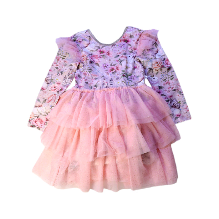 A Pink Long Sleeve Dresses from Fleur Harris in size 5T for girl. (Front View)