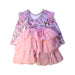A Pink Long Sleeve Dresses from Fleur Harris in size 5T for girl. (Back View)