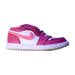 A Pink Sneakers from Air Jordan in size 4T for girl. (Front View)