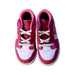 A Pink Sneakers from Air Jordan in size 4T for girl. (Back View)