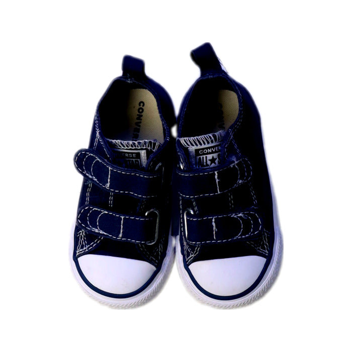 A Navy Sneakers from Converse in size 18-24M for boy. (Back View)