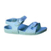 A White Sandals from Birkenstock in size 4T for neutral. (Front View)