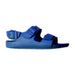 A Blue Sandals from Birkenstock in size 6T for neutral. (Front View)