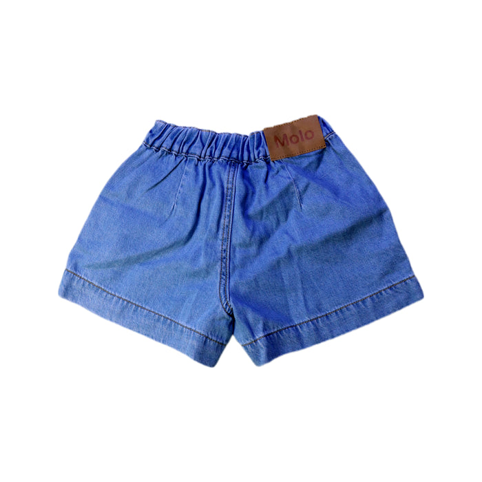 A Blue Shorts from Molo in size 4T for girl. (Back View)