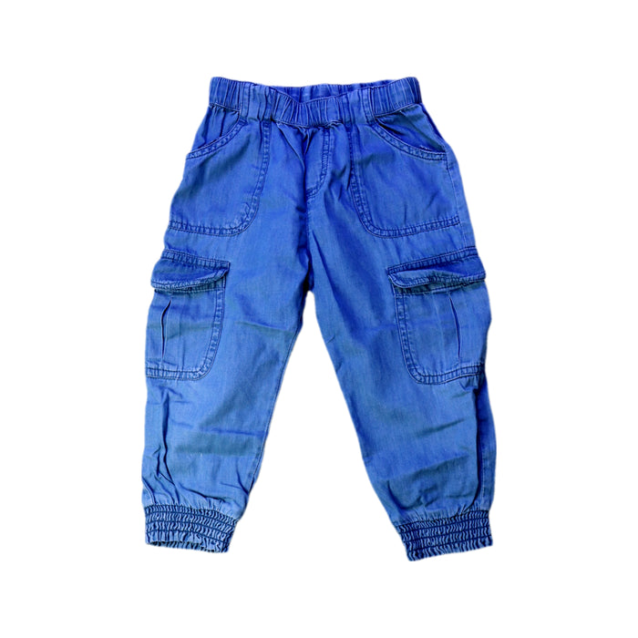 A Blue Casual Pants from Mayoral in size 2T for girl. (Front View)