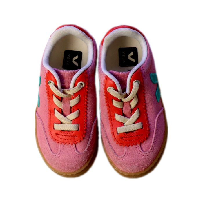 A Pink Sneakers from Veja in size 3T for neutral. (Back View)
