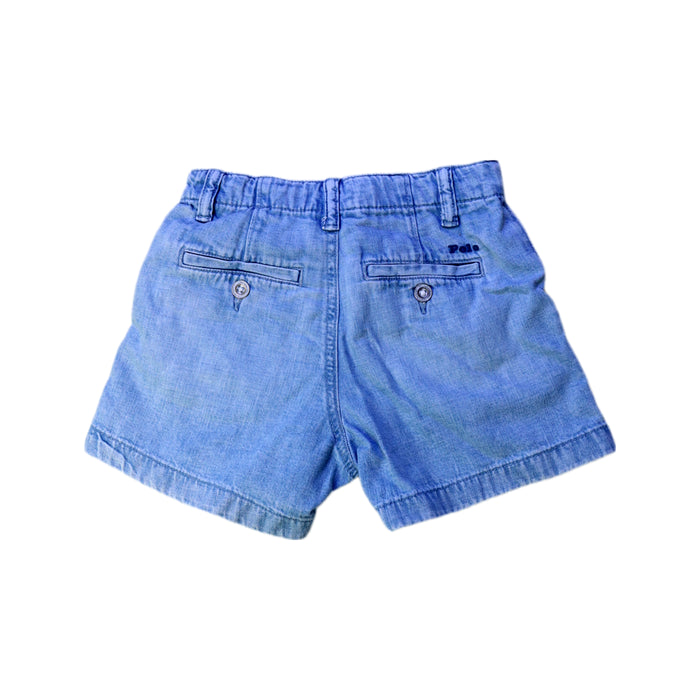 A Blue Shorts from Polo Ralph Lauren in size 6T for girl. (Back View)