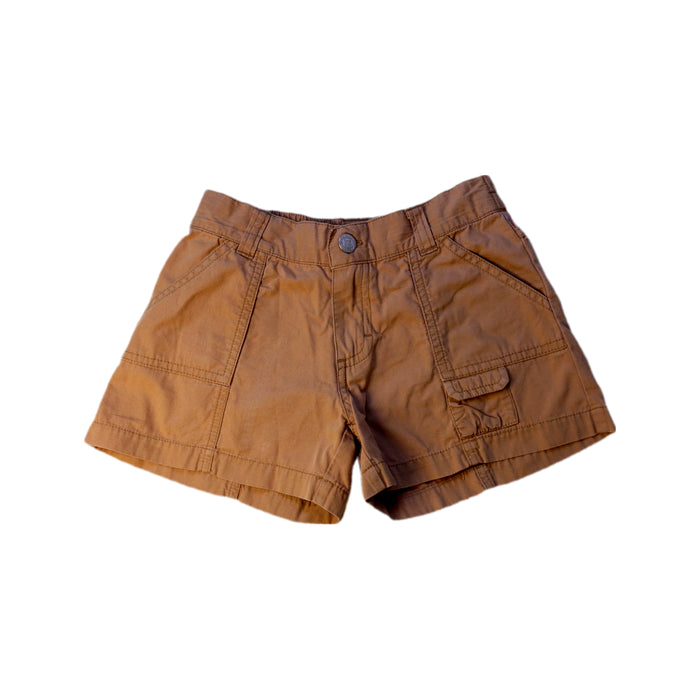 A Brown Shorts from Chickeeduck in size 7Y for girl. (Front View)