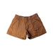 A Brown Shorts from Chickeeduck in size 7Y for girl. (Front View)