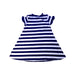 A Navy Short Sleeve Dresses from Polo Ralph Lauren in size 5T for girl. (Back View)