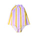 A Purple Rash Guards from Seed in size 3T for girl. (Front View)