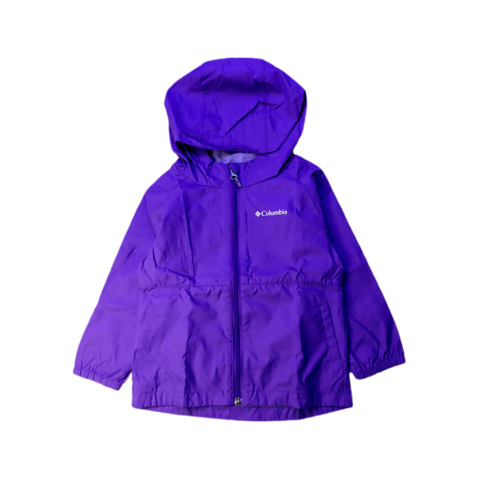 A Purple Rain Jackets from Columbia in size 3T for boy. (Front View)