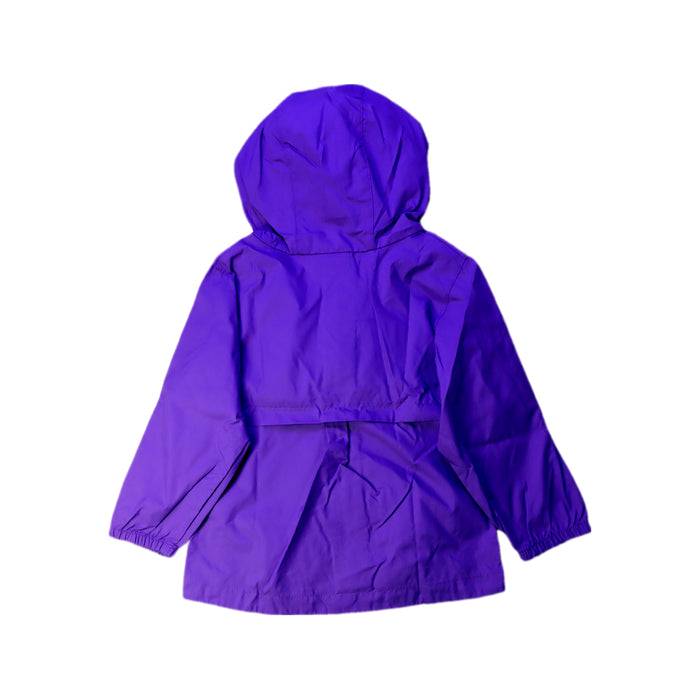 A Purple Rain Jackets from Columbia in size 3T for boy. (Back View)